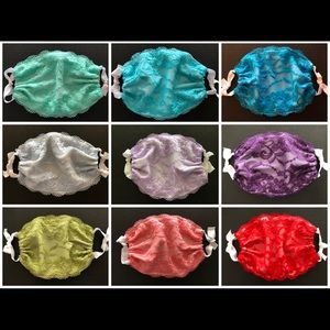 Multi Color washable Reusable Lace Face Mask